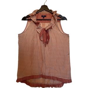 Gap orange neck bow tank
